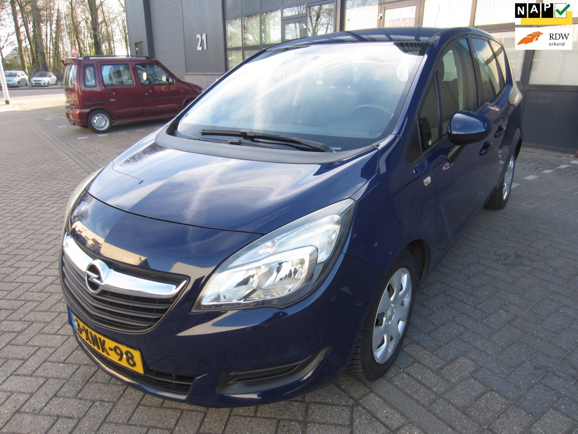 Opel Meriva 1.4 Turbo Berlin 2014 Airco 131.000KM NAP! APK!, Voorwielaandrijving, Gebruikt, 4 cilinders, Blauw