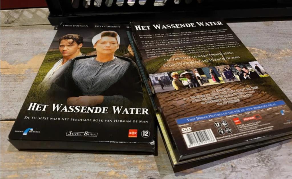 Driedelige DVD BOX Het Wassende Water (tv serie), Alle leeftijden, Boxset, Drama, Ophalen of Verzenden