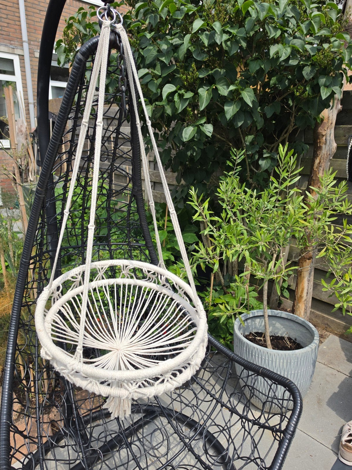 Hangstoel kat/ plant  ibiza macrame of als decoratie, Ophalen of Verzenden, Nieuw