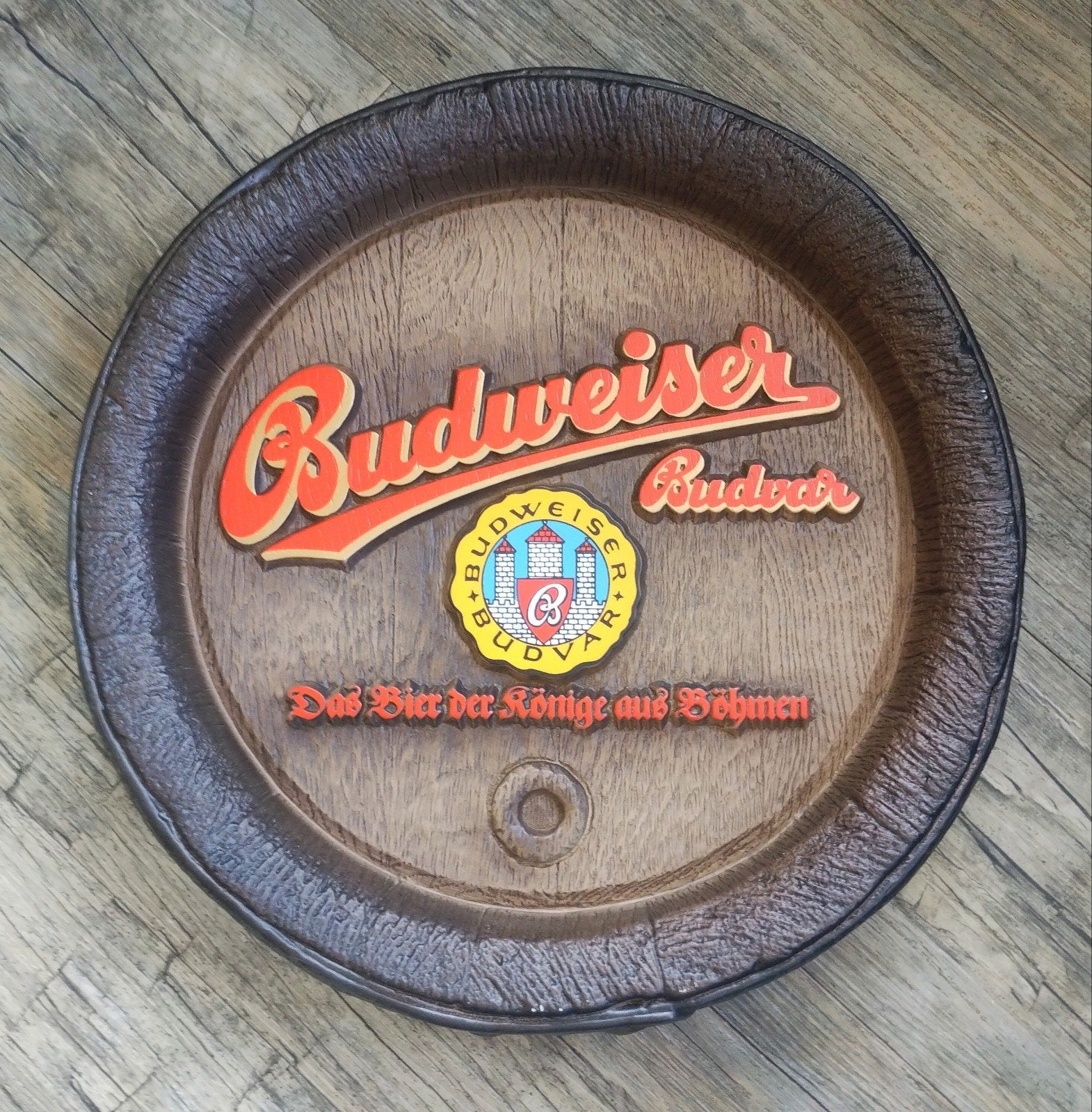 Budweiser bier reclamebord, Verzamelen, Biermerken, Nieuw, Reclamebord, Plaat of Schild, Overige merken, Ophalen of Verzenden