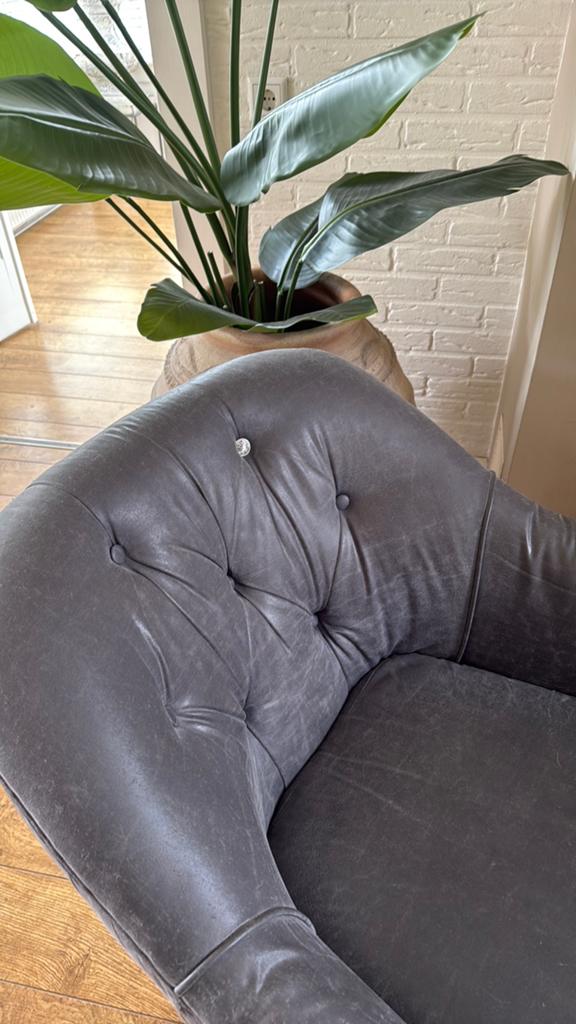Rivièra maison fauteuils, Huis en Inrichting, Fauteuils, Ophalen, Gebruikt, 50 tot 75 cm, Leer