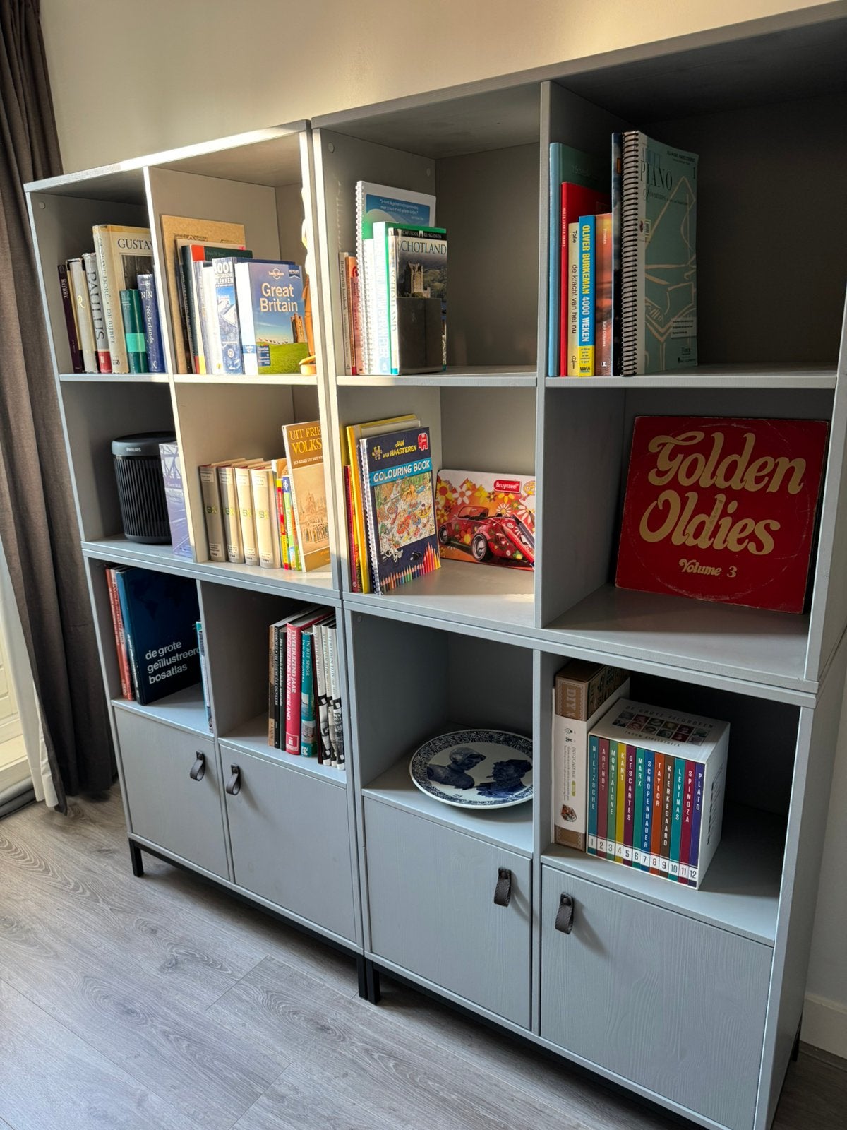 vtwonen Lower Case kasten betongrijs, 4 losse delen, Huis en Inrichting, Ophalen, 150 tot 200 cm, Modern, 25 tot 50 cm