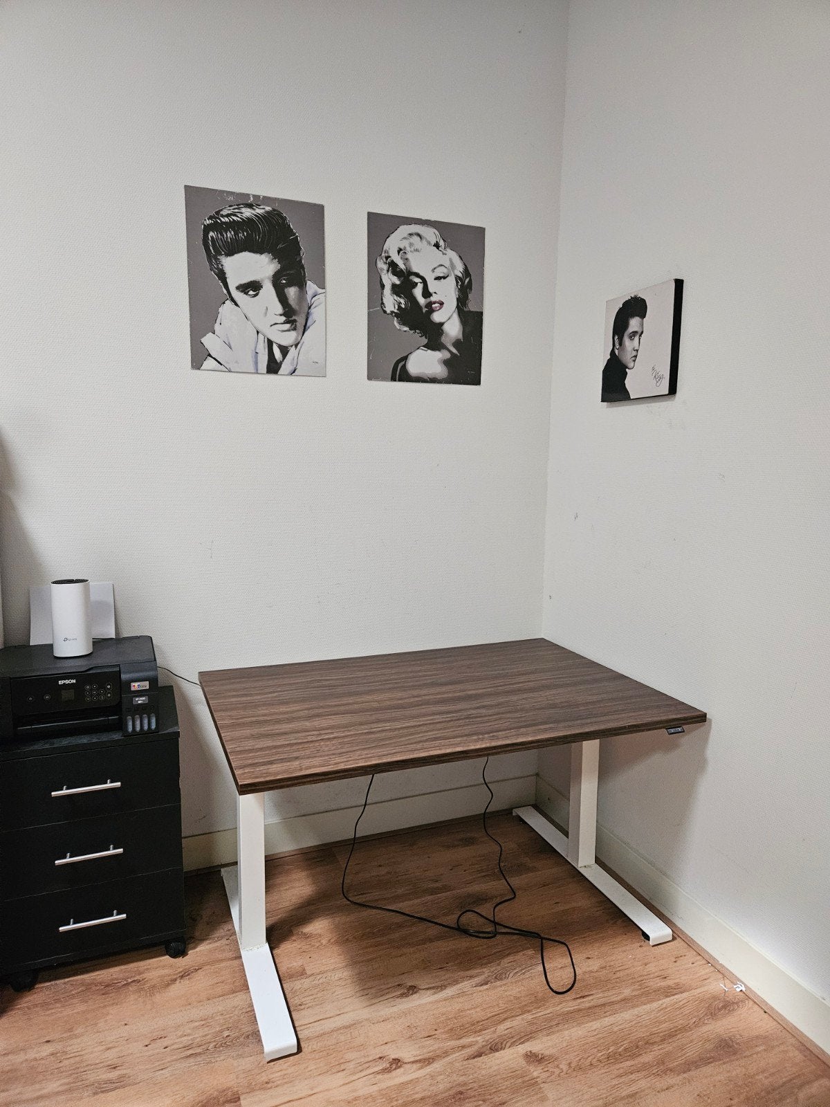 elektrisch sta zit bureau dubbele motor 120x60cm, Ophalen, Zit-sta bureau, Elektrisch, 120 cm
