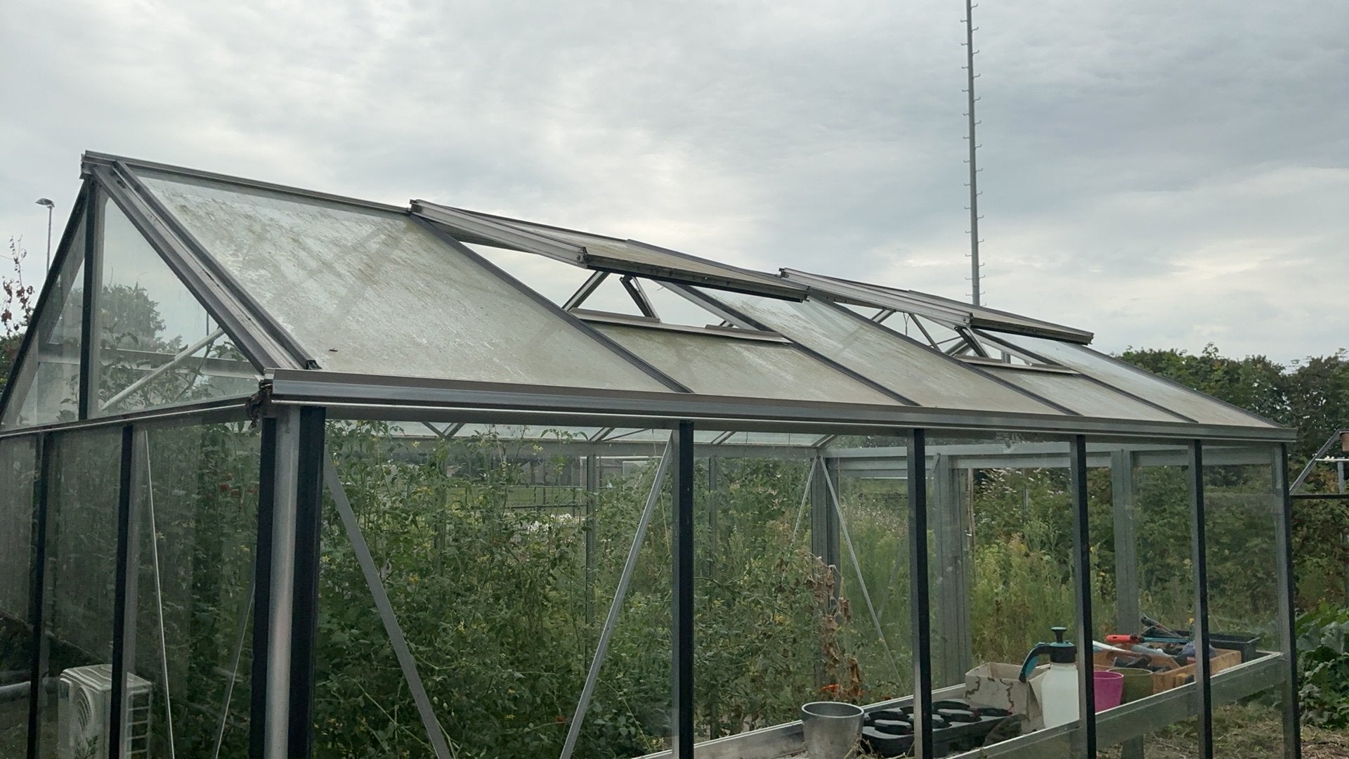 Kwaliteit kas, Ophalen, Glas, Zo goed als nieuw, Aluminium