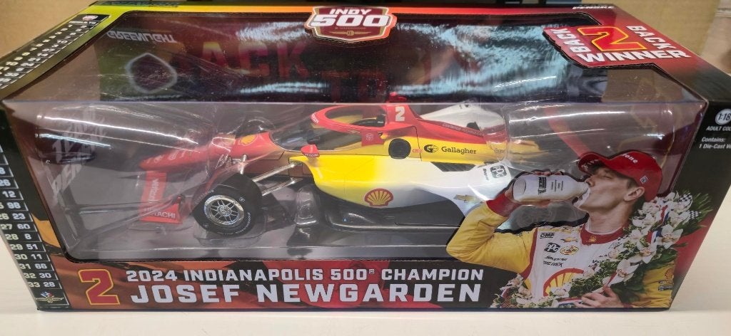 Indy 500 Josef Newgarden 2024 Kampioen Modelauto 1:18, Hobby en Vrije tijd, Modelauto's | 1:18, Ophalen, Nieuw, Auto, Overige merken