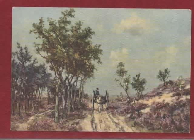 "Bloeiende Heide" - B. Brouwer, Serie 10 Nr. 558 - Ong., Ophalen of Verzenden, 1960 tot 1980, Ongelopen, Gelderland