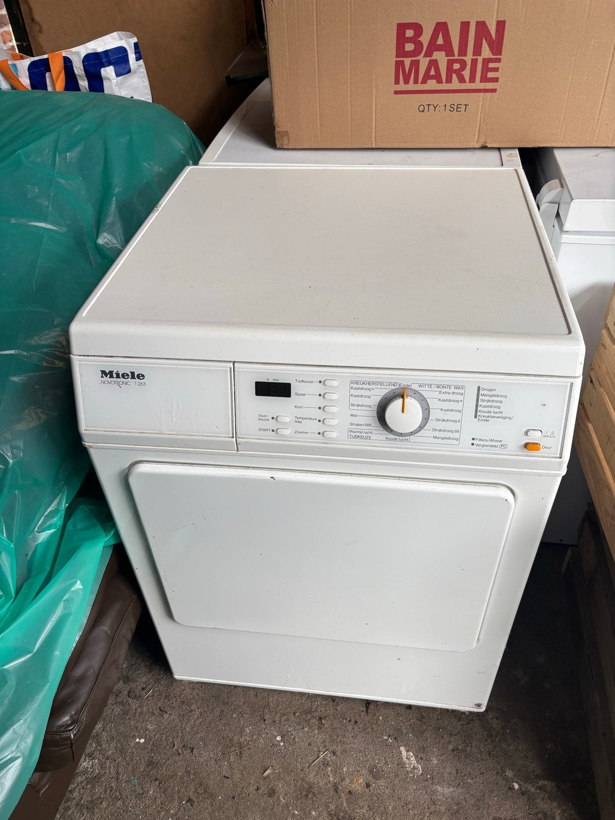 Miele Novotronic T263 Luchtafvoer Wasdroger, Witgoed en Apparatuur, Ophalen, Wolprogramma, 6 tot 8 kg, Gebruikt