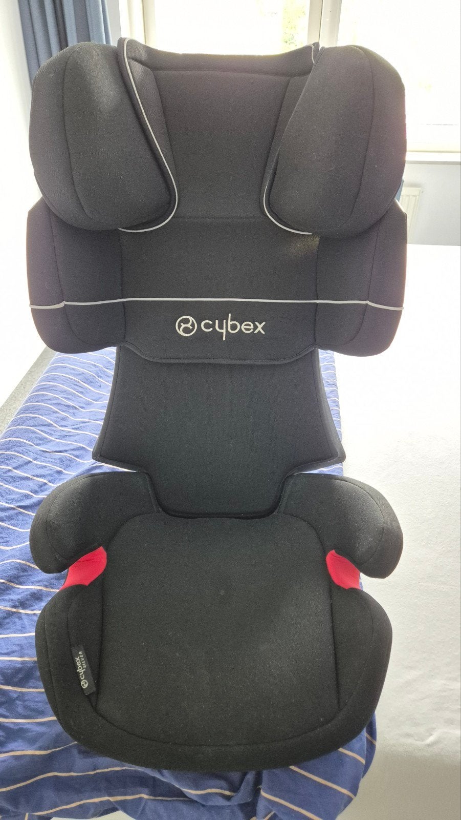 Cybex Solution X-fix Pure Black autostoel, Kinderen en Baby's, Autostoeltjes, 15 t/m 36 kg, Zijbescherming, Zo goed als nieuw