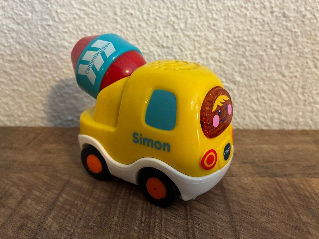 Vtech Toet Toet auto's Simon Cementwagen in PRIMA staat., Ophalen of Verzenden, Gebruikt, 2 tot 4 jaar