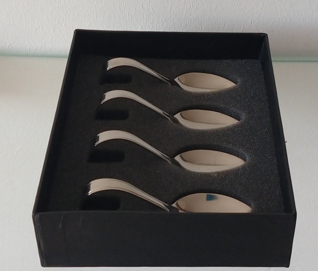 Amuse set, 4 lepels, nieuw in de verpakking, volgnr 34, Overige materialen, Overige typen, Nieuw, Ophalen of Verzenden