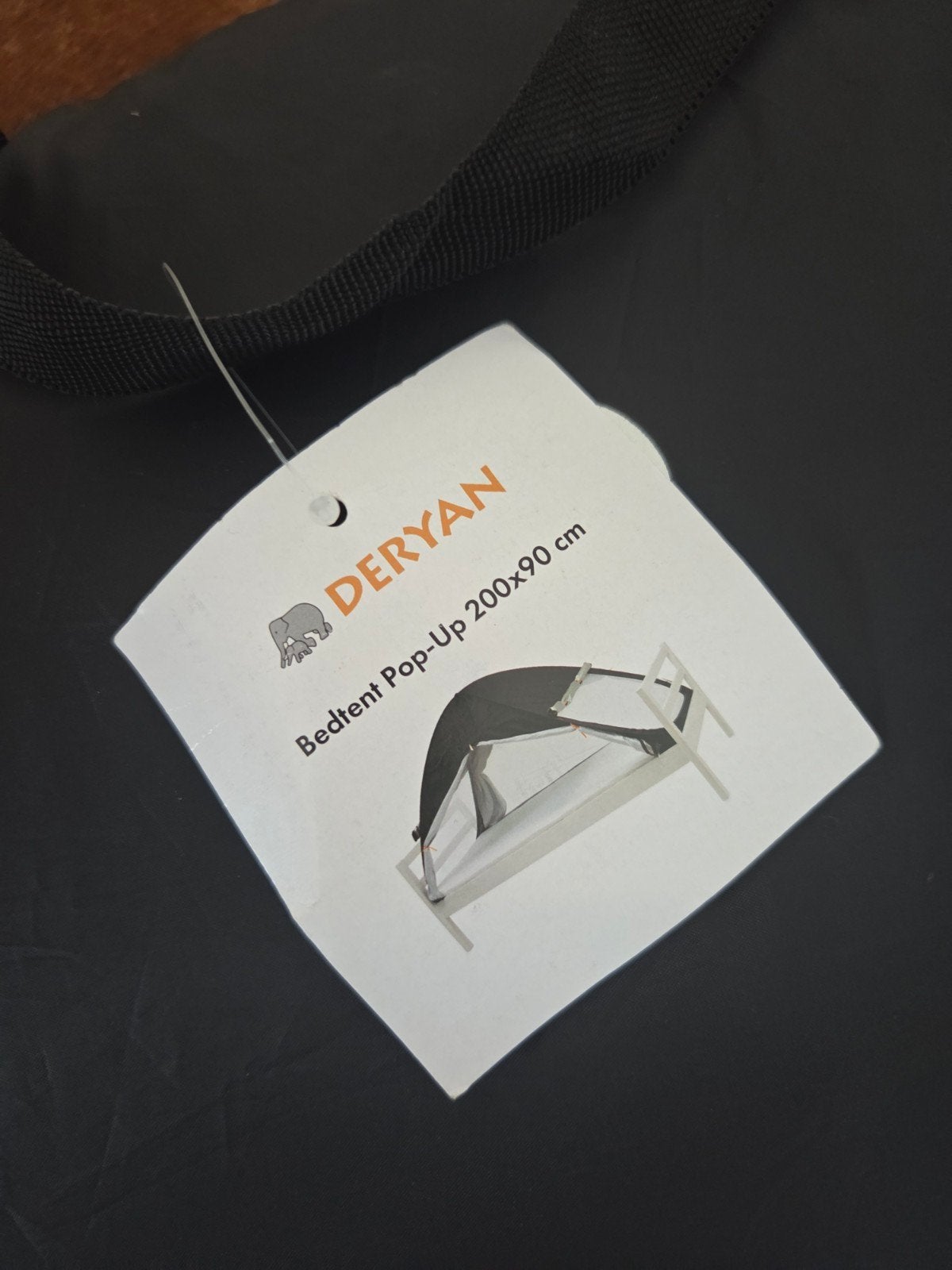 Deryan Luxe Pop Up zwart Bedtent Klamboe, Ophalen, Zo goed als nieuw