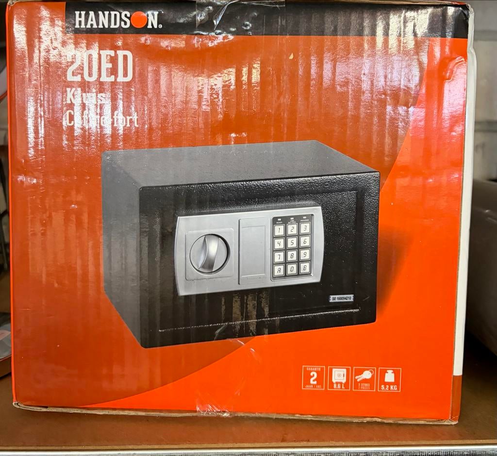 HandsOn 20ED Kluis met Elektronisch Cijferslot, Ophalen, Nieuw, Brandkast