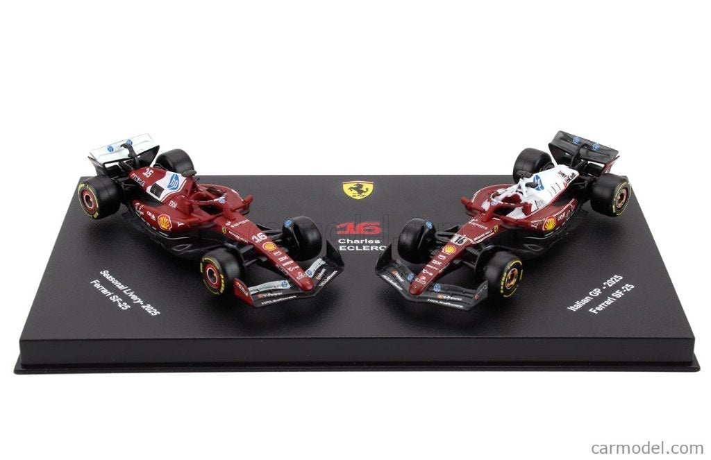 Ferrari F1 set Leclerc Burago 1:64 NIEUW ! C4F, Auto, ., Burago, Nieuw