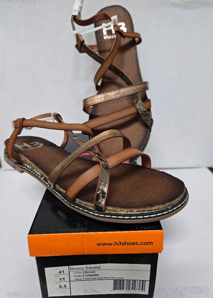 Nieuw H3 sandalen maat 41, Kleding | Dames, Schoenen, Bruin, Nieuw, H3, Sandalen of Muiltjes