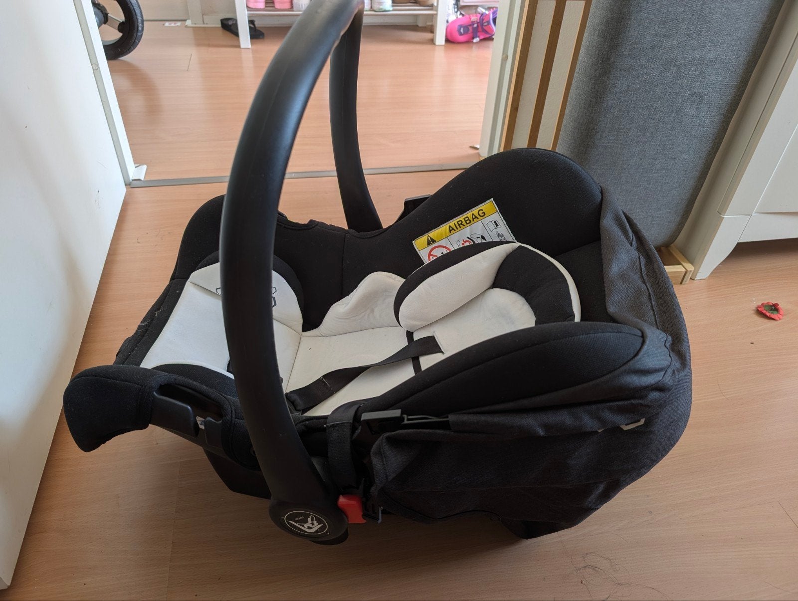 Cangaroo Combiwagen met Reiswieg en Autostoeltje, Gebruikt, Combiwagen, Verstelbare duwstang, Ophalen