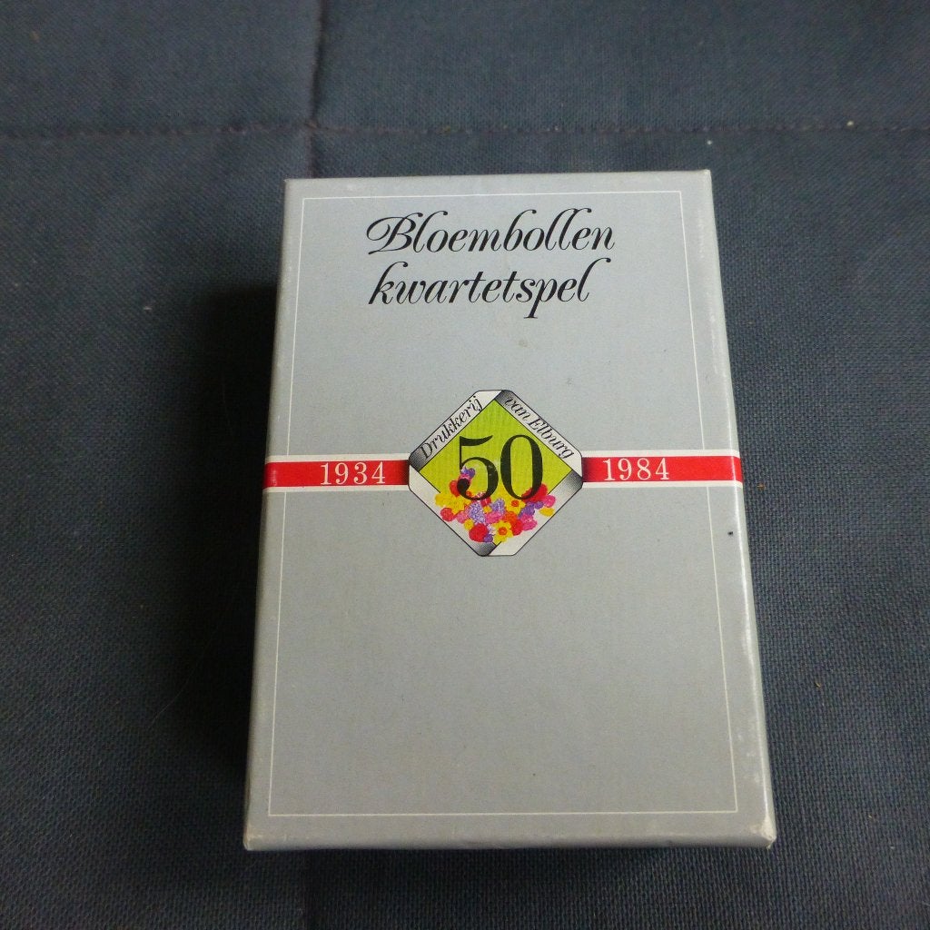 Kwartet 50 jaar Bloembollen, Verzamelen, Speelkaarten, Jokers en Kwartetten, Ophalen of Verzenden, Zo goed als nieuw, Kwartet(ten)