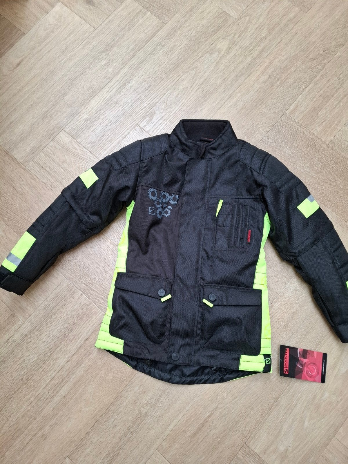 Nieuwe Booster motorjas Candid Y maat 152 met prijskaartje, Motoren, Kleding | Motorkleding, Nieuw met kaartje, Jas | textiel