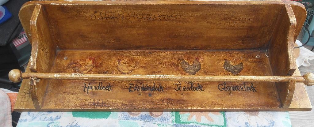 oud keukenrek/ handdoekenrek/ regaal, Ophalen of Verzenden