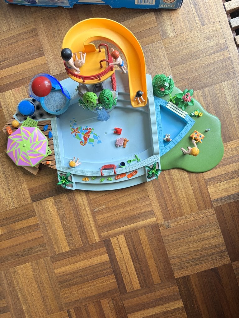 zwembad playmobil nr 4858 met doos, Ophalen, Zo goed als nieuw