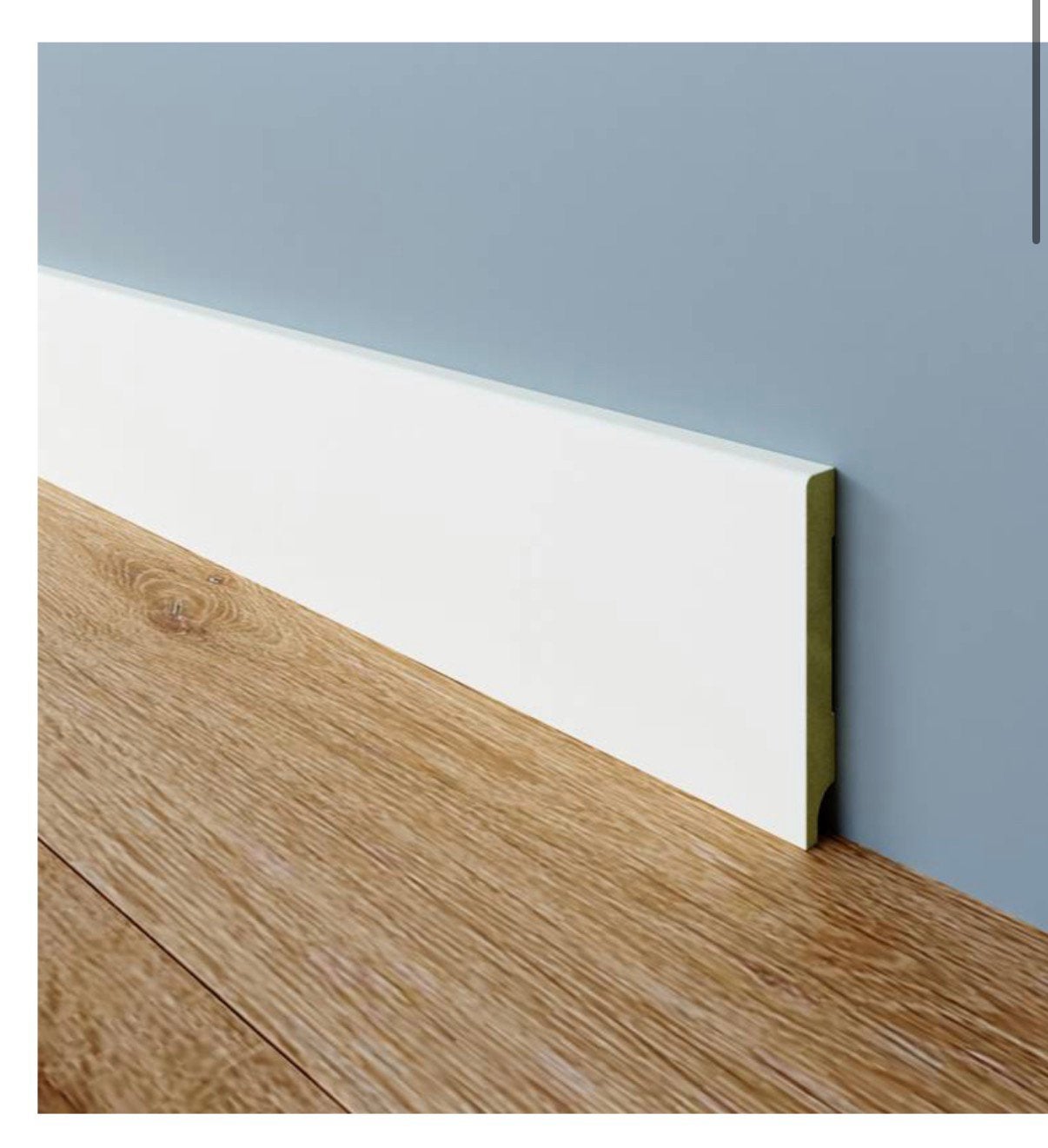 Ruim 120 meter plinten, afgelakt zijdeglans - 12 x 45 mm, Doe-het-zelf en Verbouw, Plinten en Afwerking, Ophalen, Zo goed als nieuw