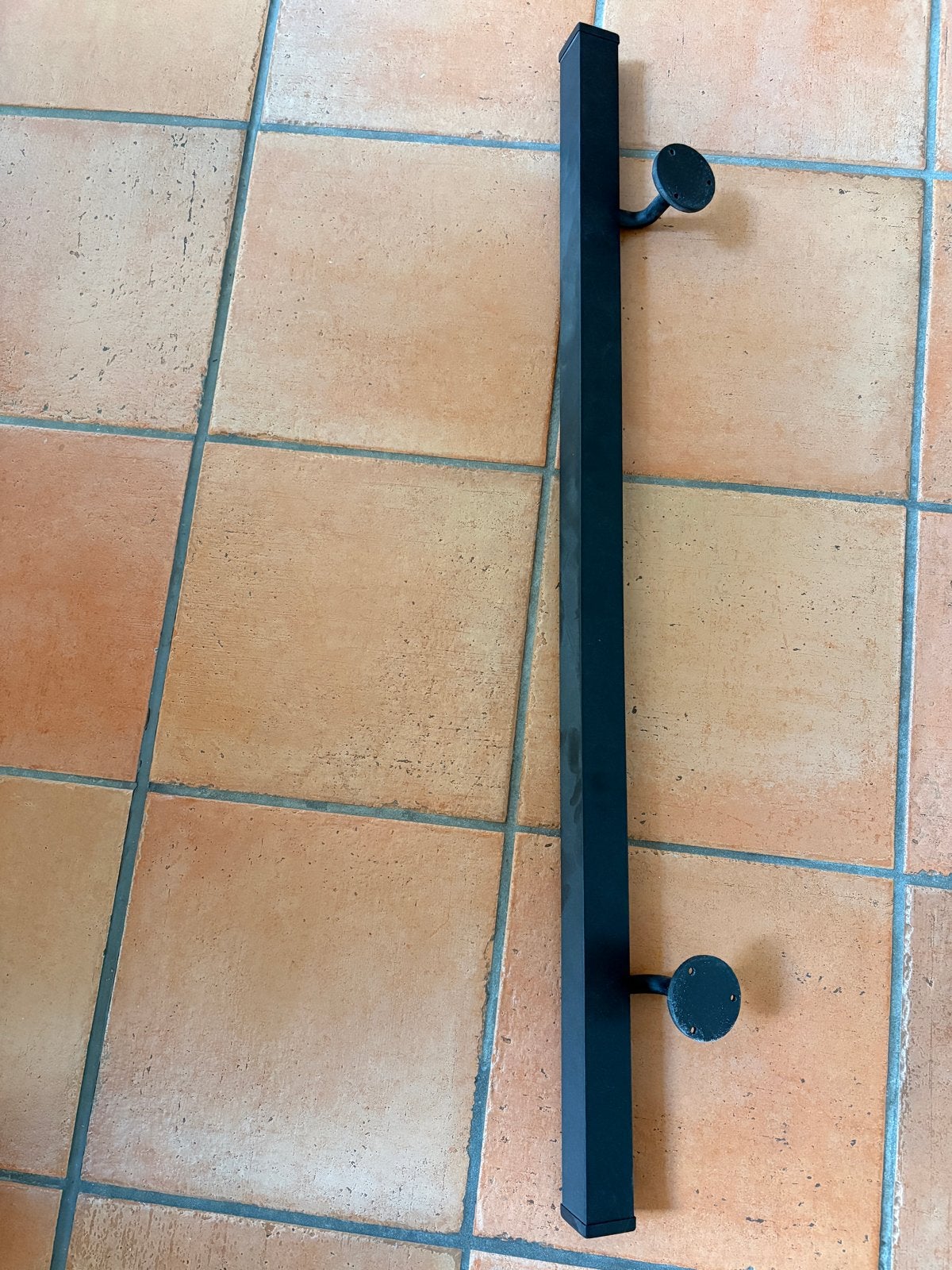 Zwarte trapleuning - 100 cm, Ophalen, Overige materialen, Gebruikt, 100 tot 150 cm