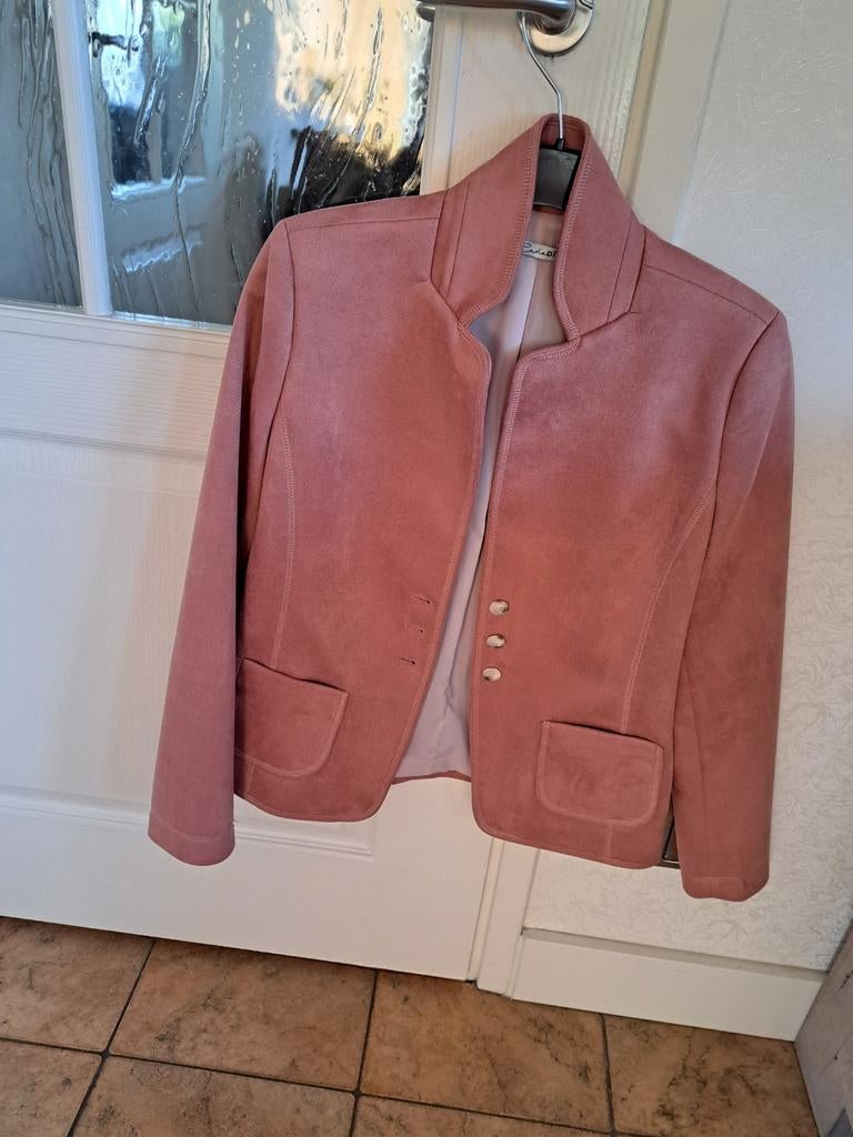 Net roze zomers colbertjasje dames maat 40, Kleding | Dames, Ophalen of Verzenden, Zo goed als nieuw, Maat 38/40 (M), Roze