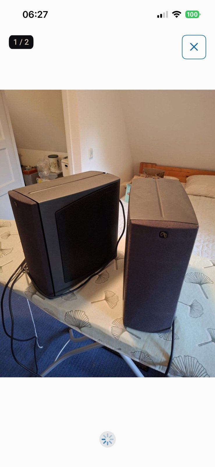 Infinity ouverture 1 speakers met interne versterker, Audio, Tv en Foto, Luidsprekers, Ophalen, Zo goed als nieuw, Overige merken