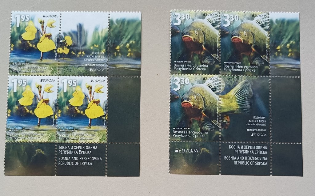 Bosnie Herz.- Bosn (Servie) 2024  cept PF 3 sets with vignet, Ophalen of Verzenden, Overige landen, Postfris