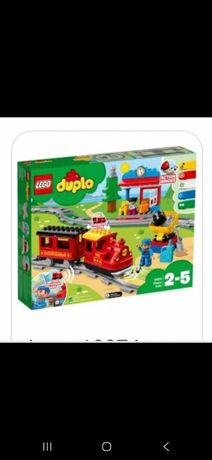 Lego Duplo Trein met Rails en Blokken - Complete Set, Kinderen en Baby's, Speelgoed | Duplo en Lego, Ophalen, Gebruikt, Duplo