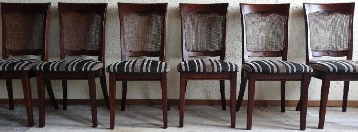6 Bannink Jugendstil eetkamerstoelen, Ophalen of Verzenden, Zo goed als nieuw, Vier
