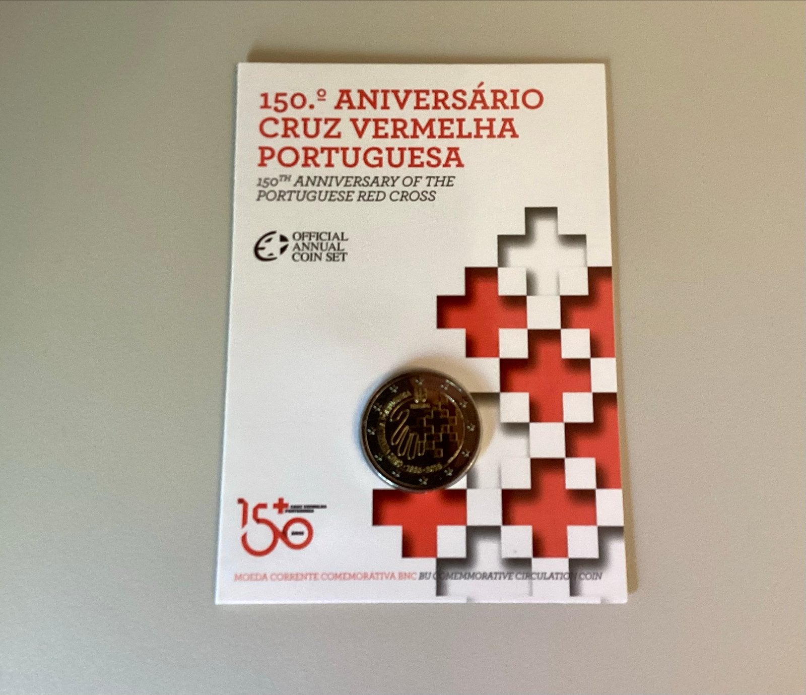Coincard 2 Euro Portugal 2015 - 150 jaar Rode Kruis, Verzenden, Portugal, 2 euro