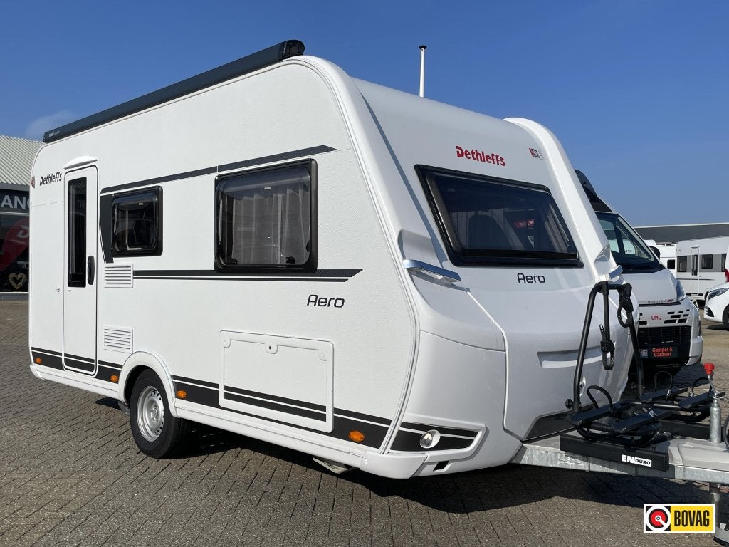 Dethleffs Aero 410 QS AIRCO/LUIFEL/MOVER/FIETSE, Caravans en Kamperen, Bedrijf, Treinzit, Tot en met 3, Dethleffs