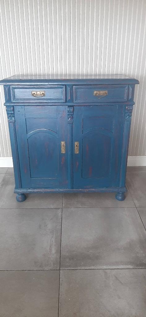 Brocante grenen kastje, Ophalen, Gebruikt
