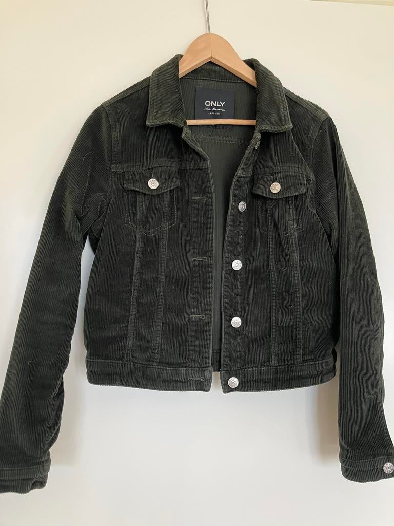 Rib jasje groen maat M, Kleding | Dames, Ophalen of Verzenden, Zo goed als nieuw, Maat 38/40 (M), Groen