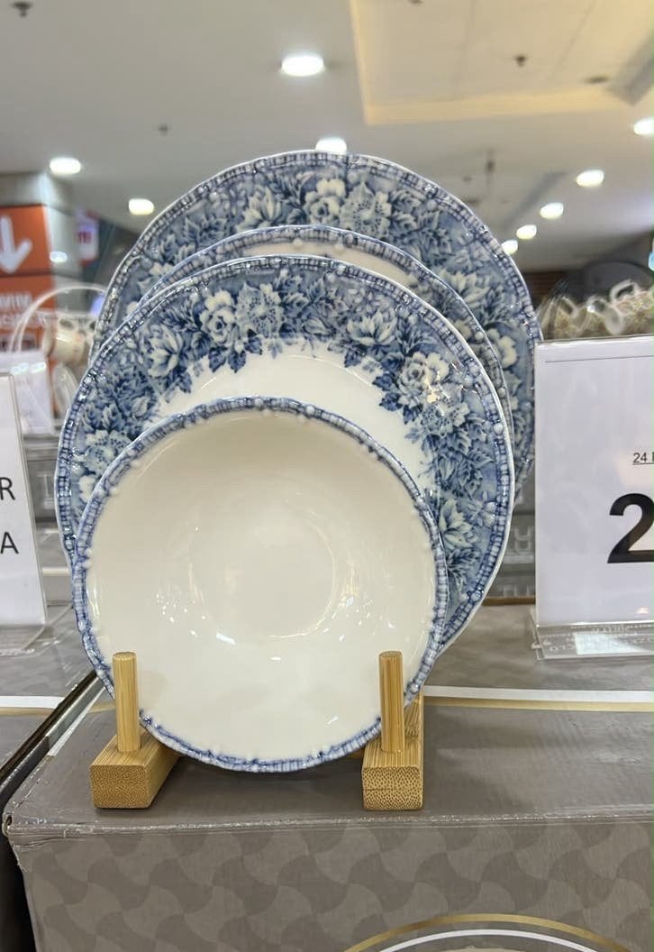 Nieuw serviesset (groen of blauw), Ophalen, Klassiek, Nieuw, Porselein