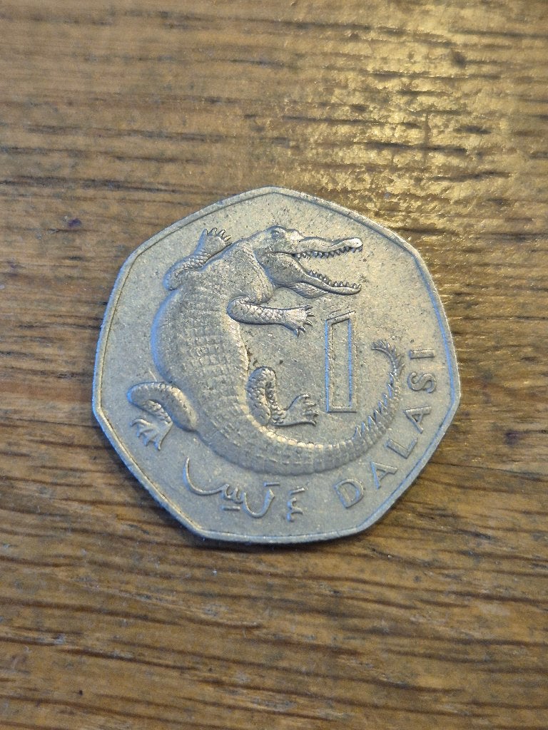 Gambia - 1 Dalasi 1987, Postzegels en Munten, Ophalen of Verzenden, Overige landen