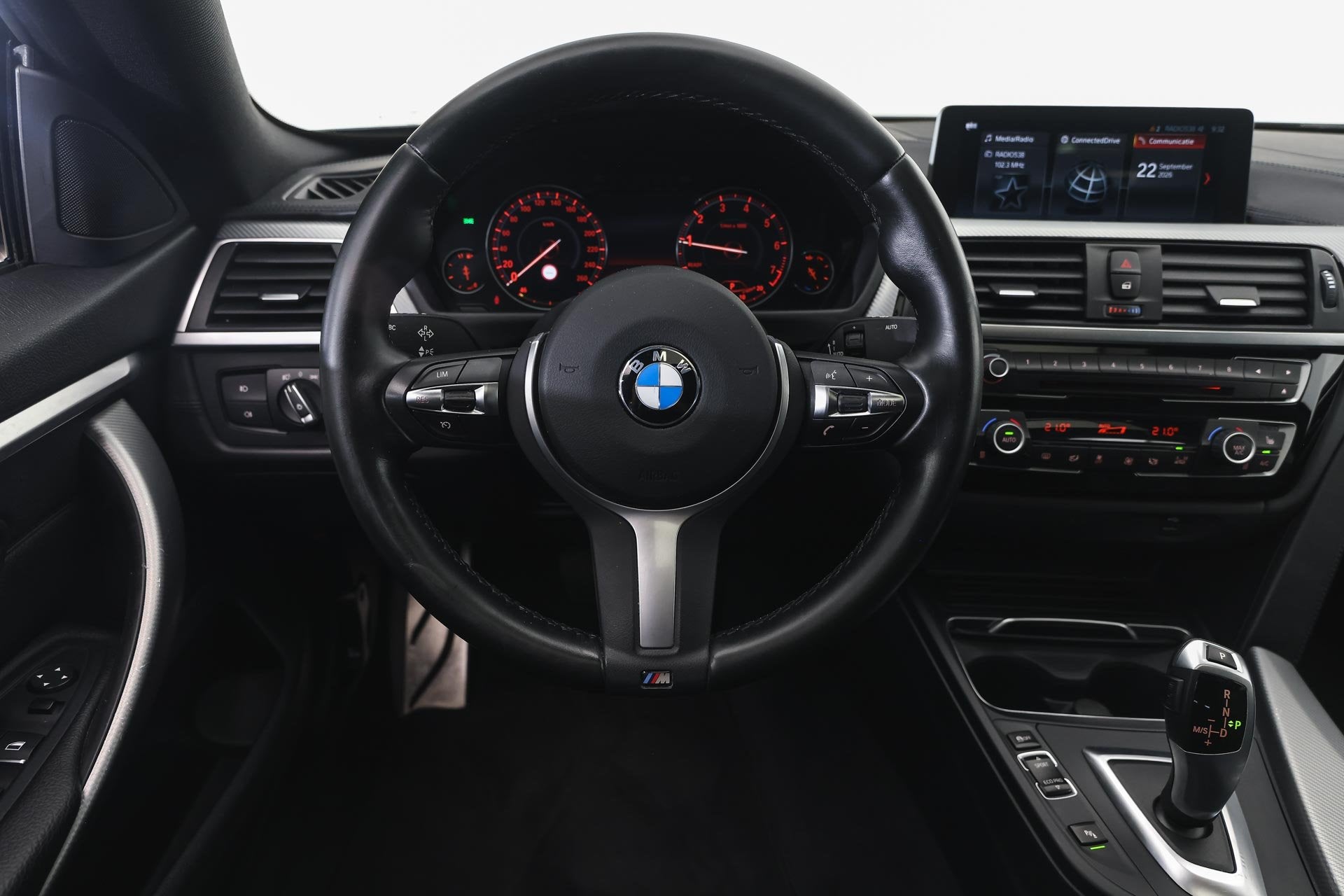 BMW 4 Serie Gran Coupé 418i High Executive M Sport Automaat, Auto's, Gebruikt, Zwart, Bedrijf, 3 cilinders