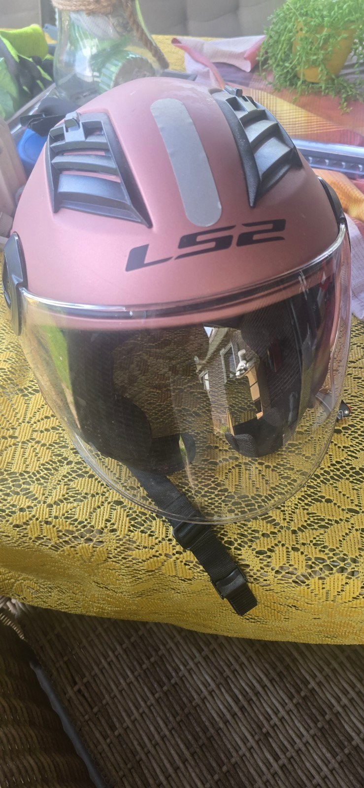 Zo goed als nieuwe LS2 scooter helm rose goud, Ophalen, Zo goed als nieuw, Extra large of groter, LS2