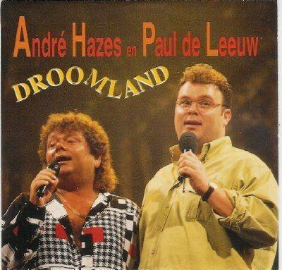 PAUL DE LEEUW + ANDRE HAZES CD SINGLE DROOMLAND, Ophalen of Verzenden, Zo goed als nieuw, Pop