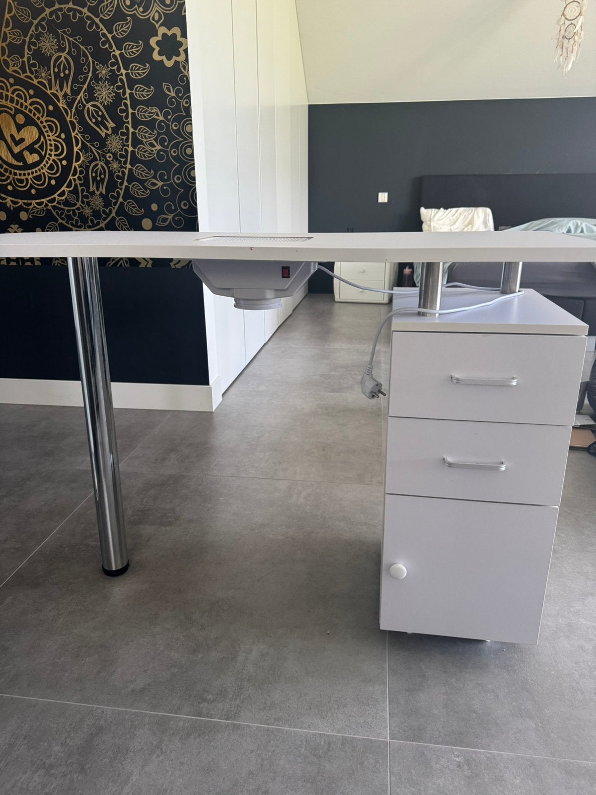 Nagel tafel, Overige typen, Gebruikt, Met lades, 121 cm