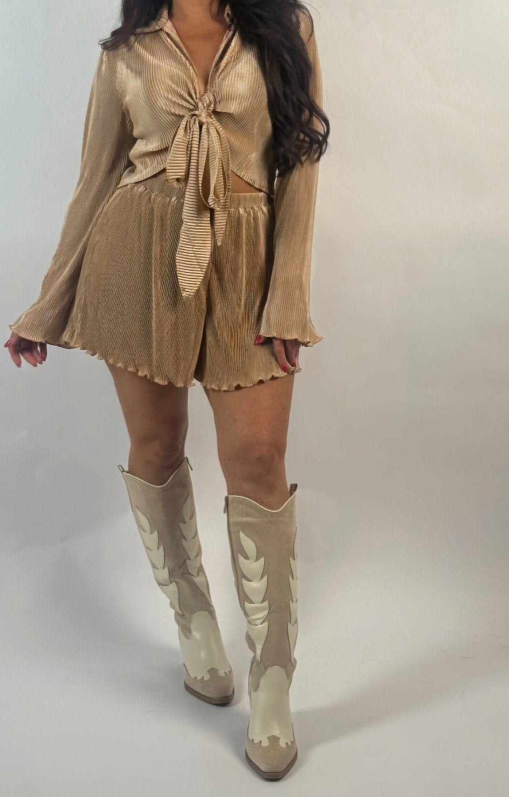 2 delige set. maat 36, Kleding | Dames, Eight paris, Verzenden, Beige, Nieuw