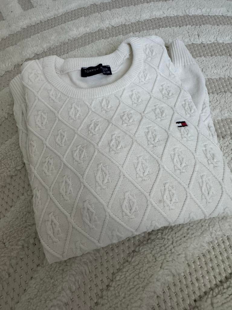 Tommy Hilfiger Witte Trui Maat 134-140, Ophalen of Verzenden, Zo goed als nieuw, Maat 34 (XS) of kleiner, Wit