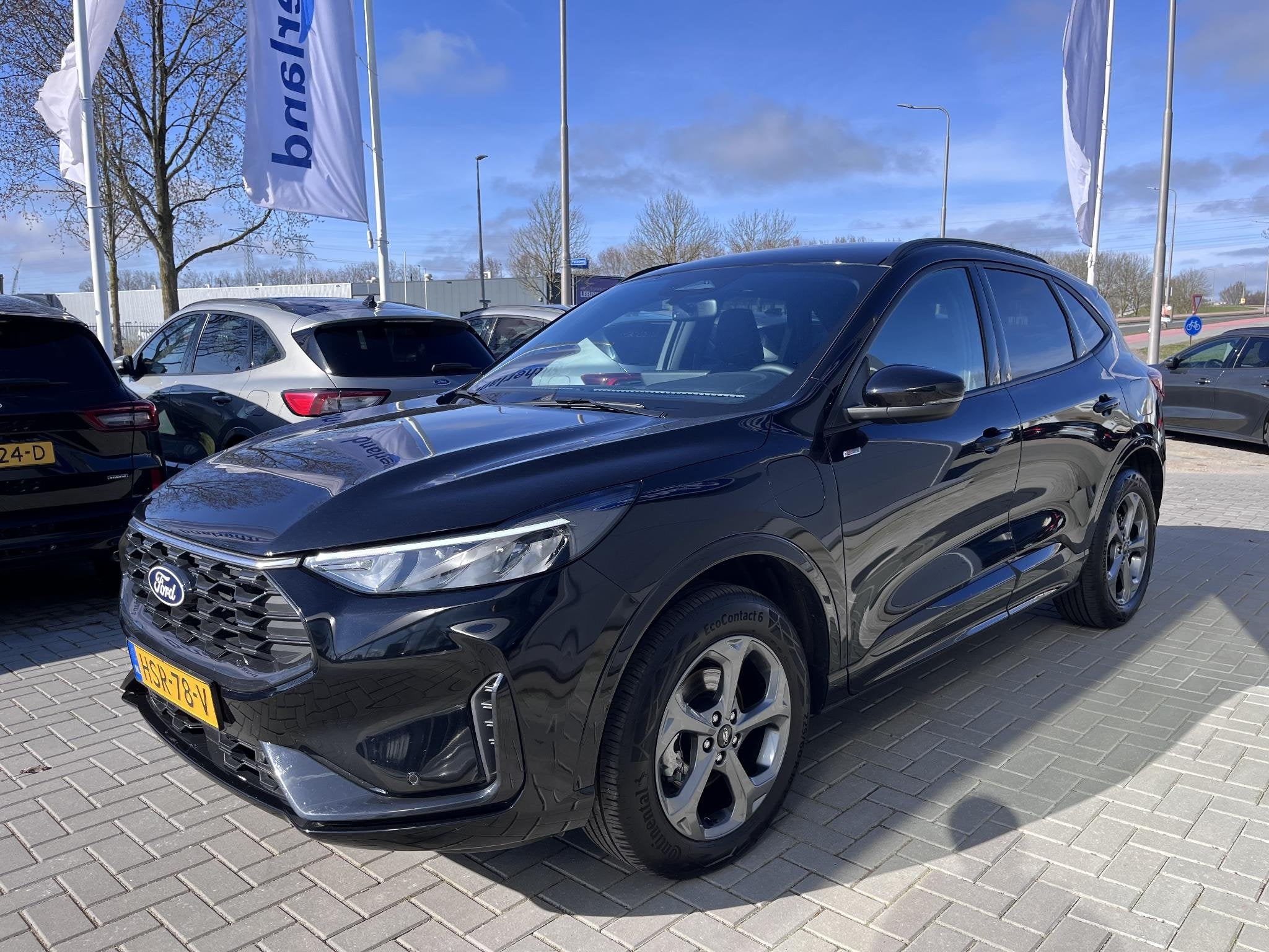 Ford Kuga 2.5 PHEV ST-Line Orig NL auto | Nieuw model | Wegk, Auto's, Gebruikt, Euro 6, Zwart, Bedrijf