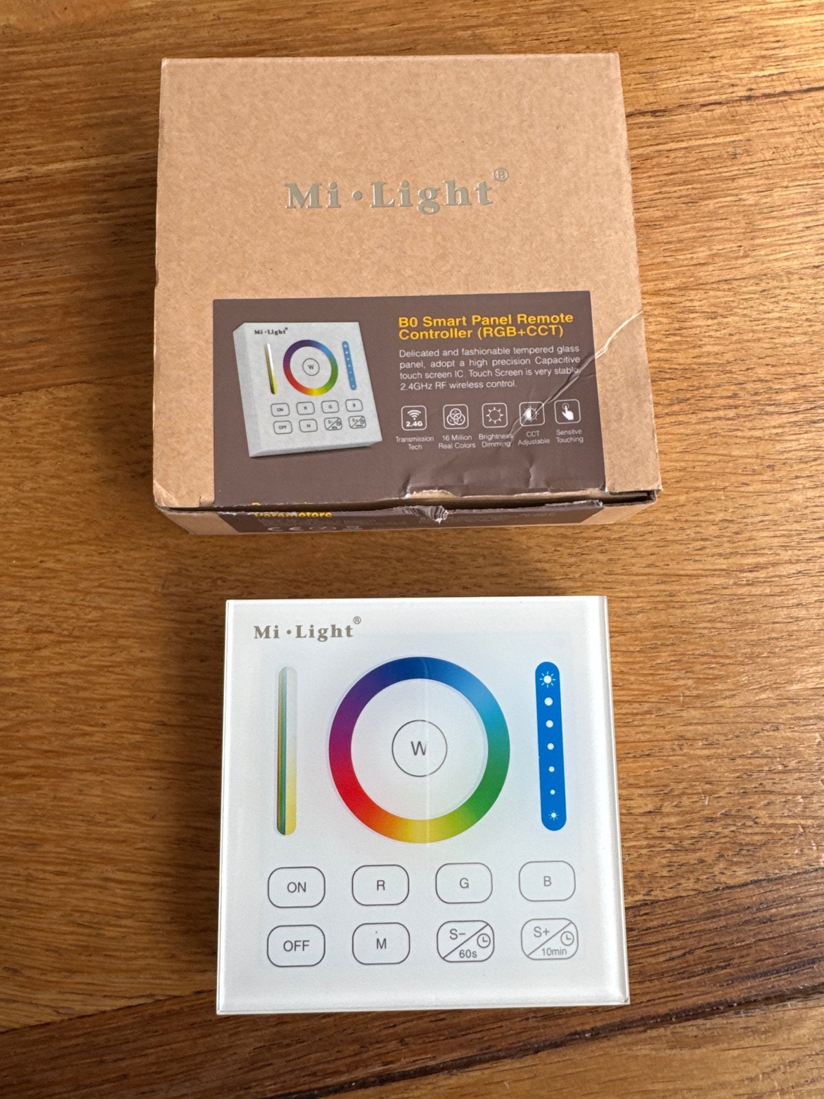 Mi-Light B0 Smart Panel Afstandsbediening RGB+CCT, Wit, Overige merken, Ophalen of Verzenden, Zo goed als nieuw