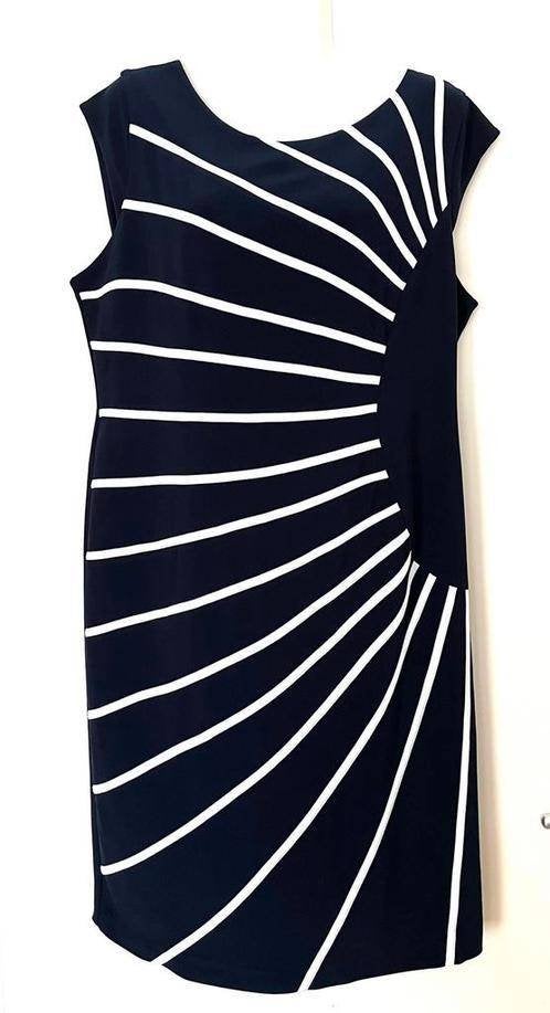 Joseph Ribkoff jurk met strepen maat 44 [DMv], Blauw, Maat 42/44 (L), Ophalen of Verzenden, Zo goed als nieuw