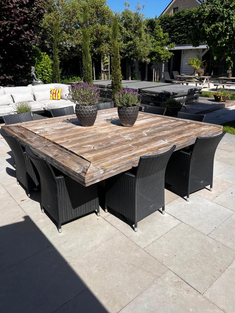 Tuinstoelen zwart, Ophalen, Kunststof, Gebruikt, Meer dan 8 zitplaatsen