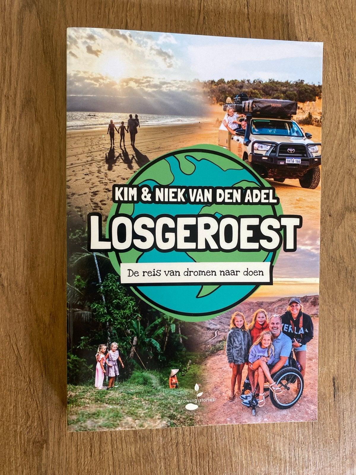 Losgeroest: De reis van dromen naar doen - Kim & Niek, Ophalen of Verzenden, Zo goed als nieuw, Reisgids of -boek, Overige merken