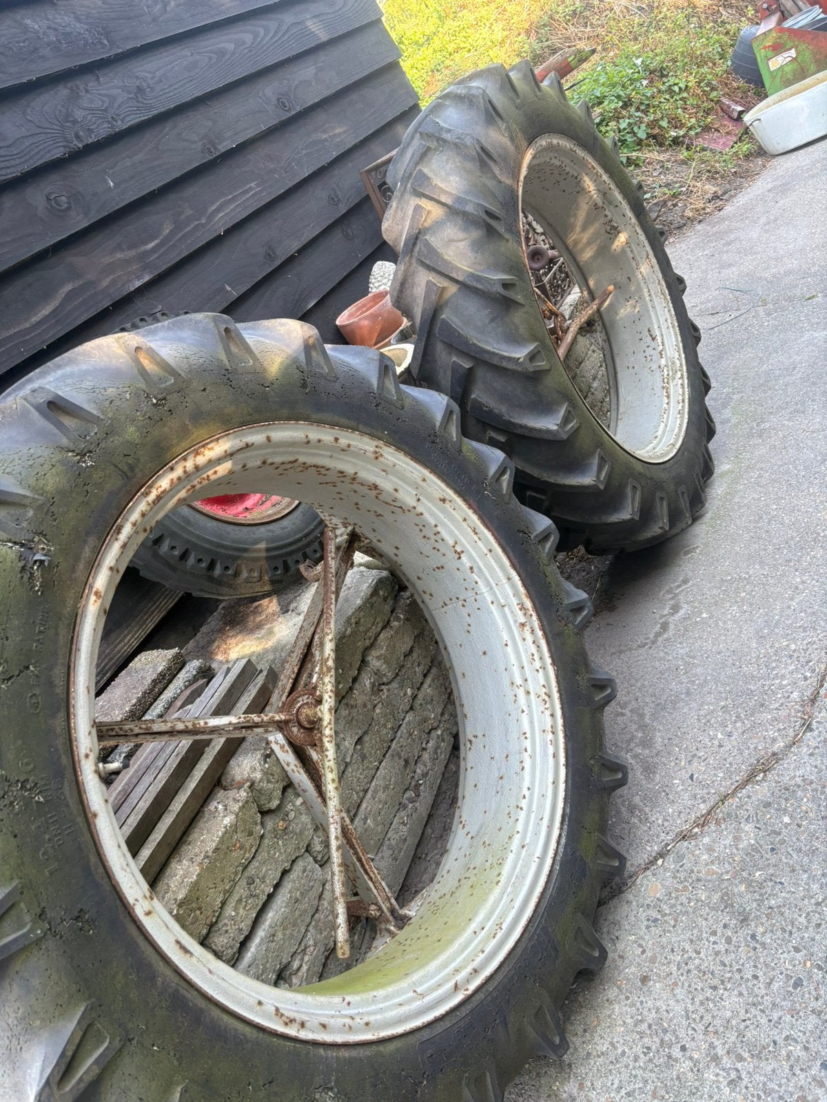 Gratis dubbele montering trekkerbanden banden, Ophalen, Gebruikt