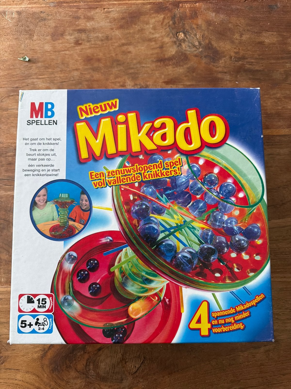 MB Spellen Nieuw Mikado - Spannend knikkerspel, Drie of vier spelers, Ophalen of Verzenden, Gebruikt
