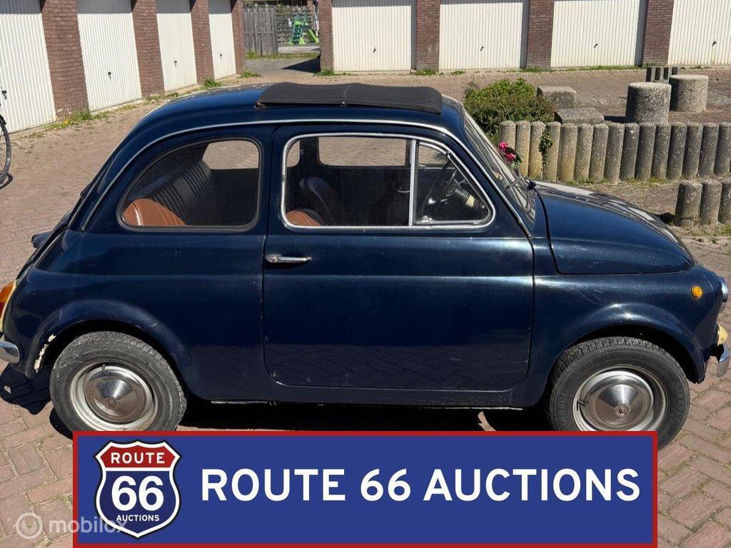 Fiat 500F | 1967 | Route 66 Auctions, Auto's, Oldtimers, Overige carrosserieën, Zwart, Bedrijf, Handgeschakeld